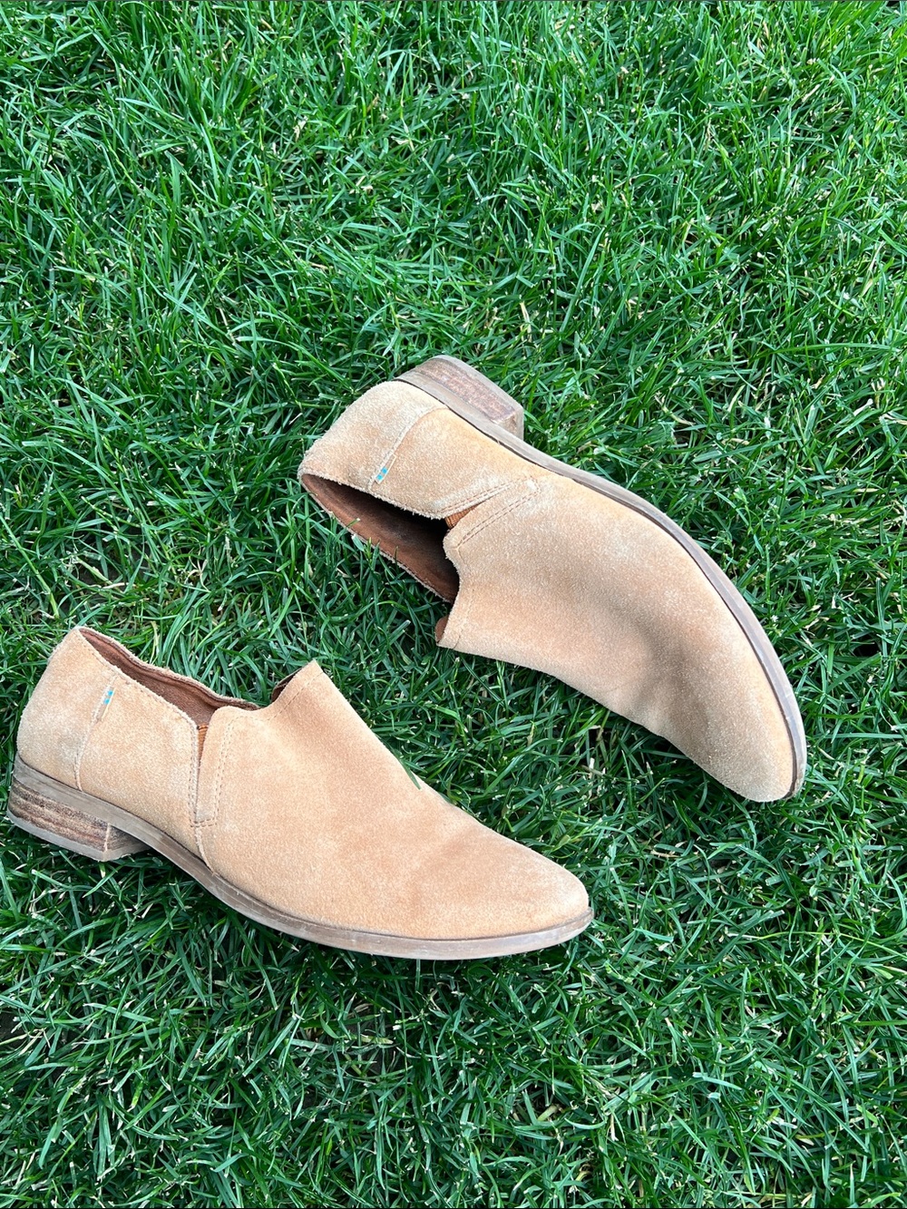 Toms Womens Low Heel Bootie Suede sz 9W - Picture 2 of 6
